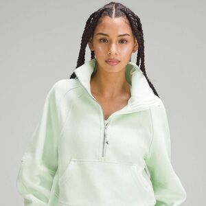 NWT Lululemon Scuba Oversized Funnel Neck Half Zip
Kohlrabi Green